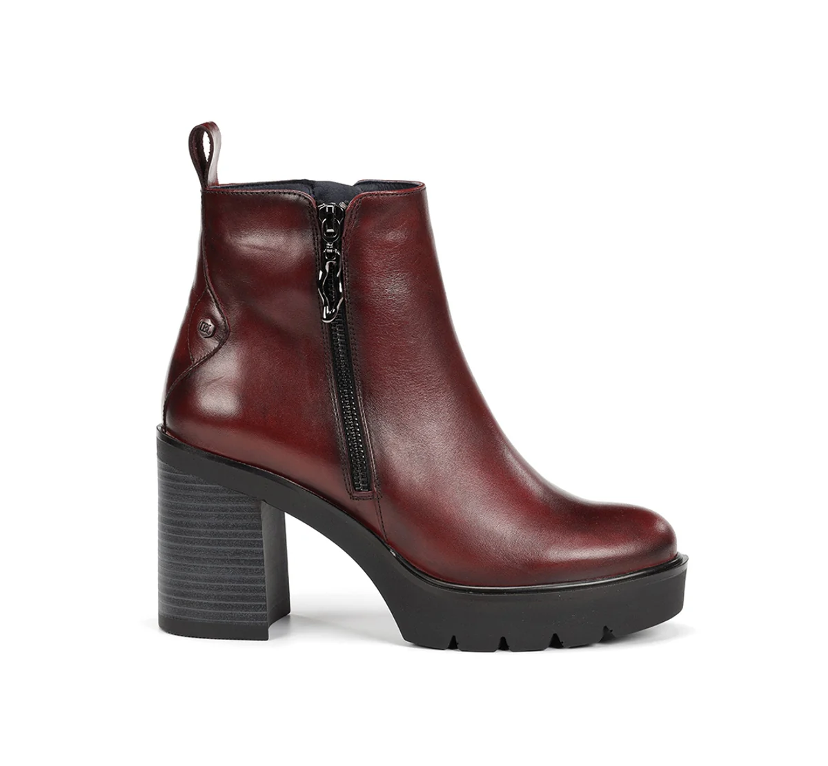 ALERT D9562 Burgunderfarbe Stiefeletten