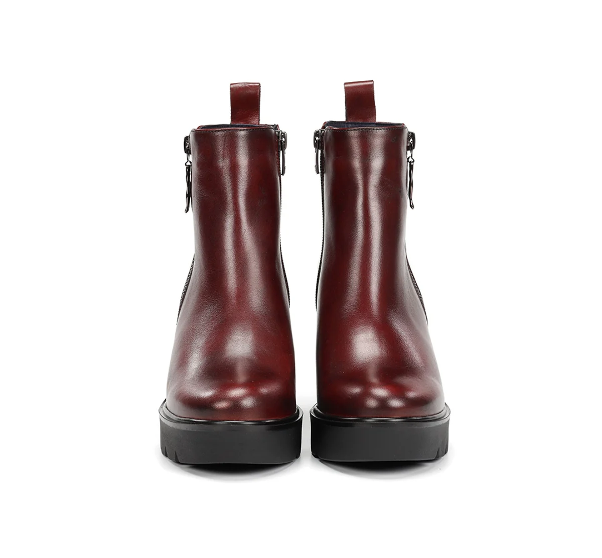 ALERT D9562 Burgunderfarbe Stiefeletten - Image 3
