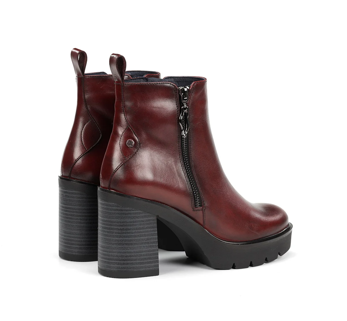 ALERT D9562 Burgunderfarbe Stiefeletten - Image 4