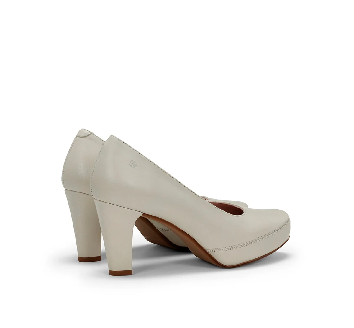 BLESA D5794 Weißer Heeled-Schuh - Image 3