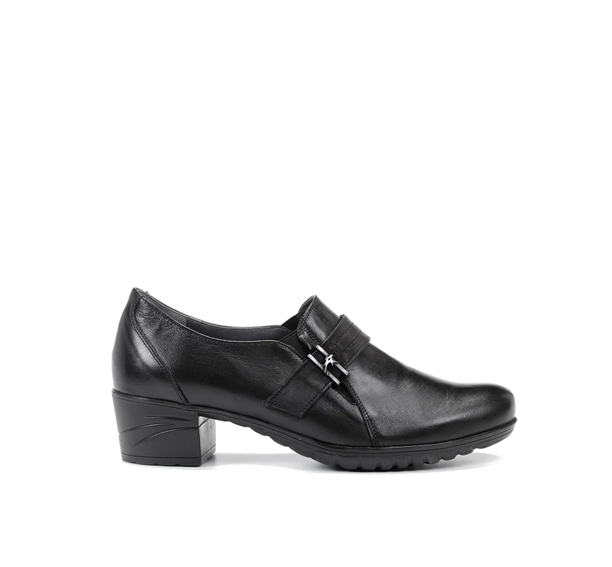 CHARIS F0942 Schwarze Heeled-Schuh