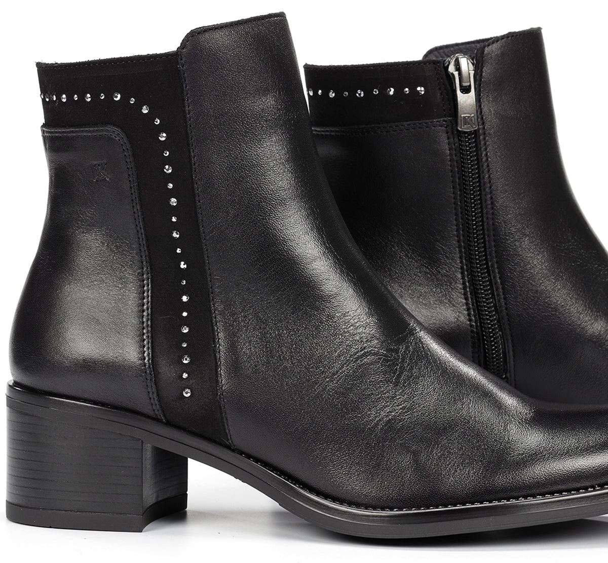 CHIARA D9134 Schwarze Stiefeletten - Image 7