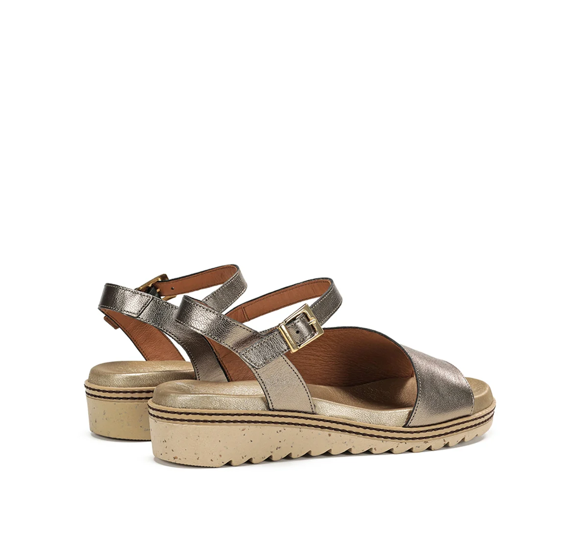 ESPE D8771 Silberne Sandale - Image 3
