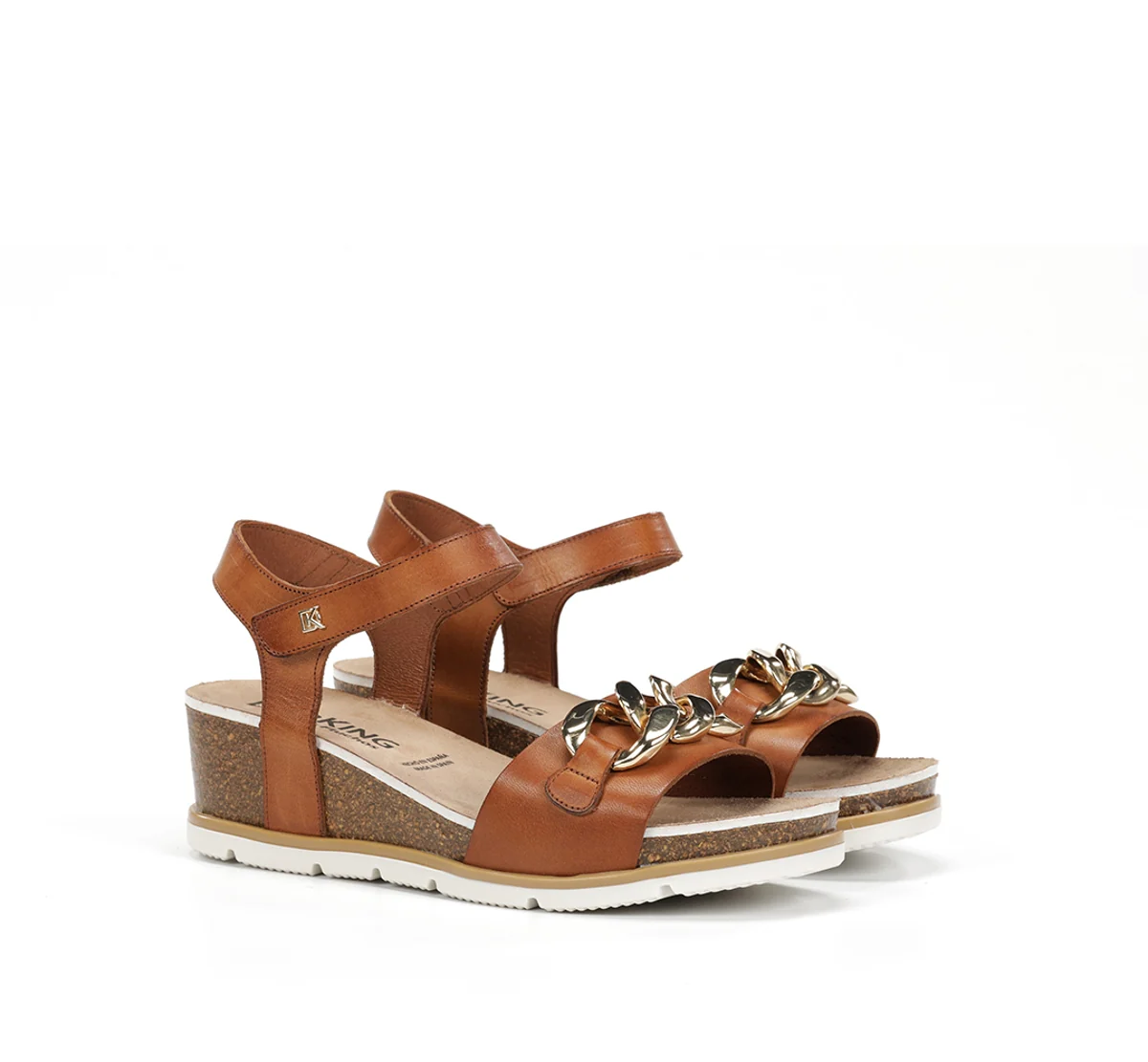 GOLD D9511 Brauner Sandale - Image 2
