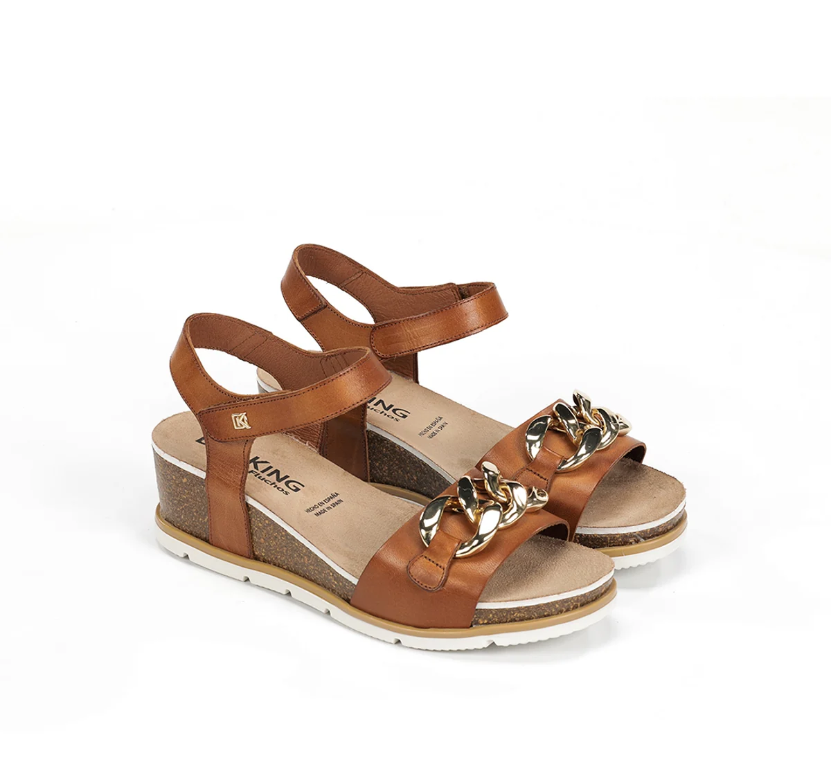 GOLD D9511 Brauner Sandale - Image 4