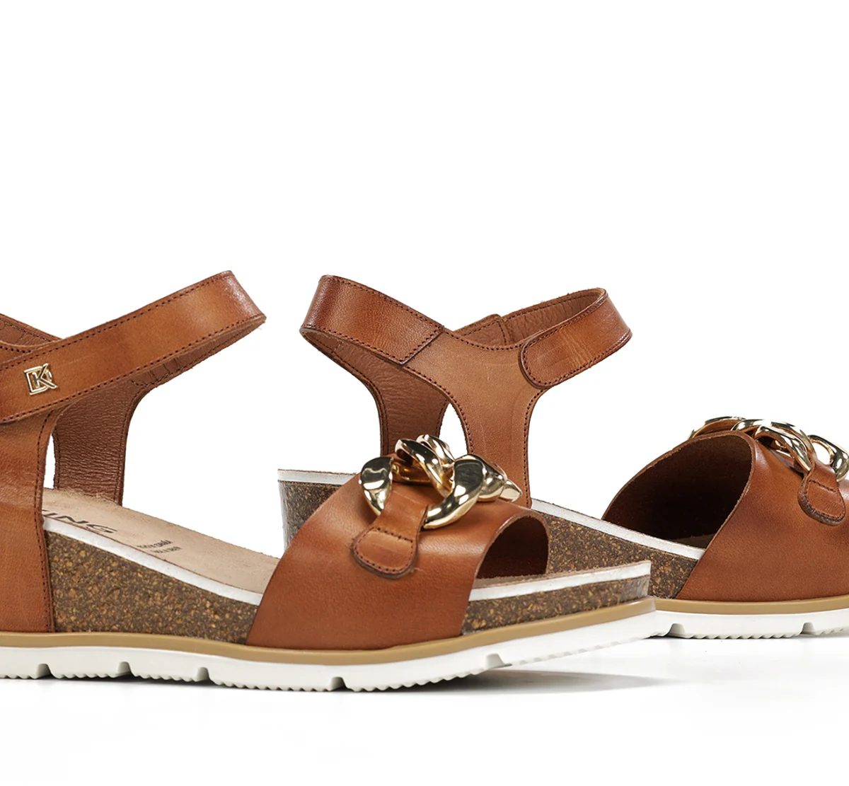 GOLD D9511 Brauner Sandale - Image 7