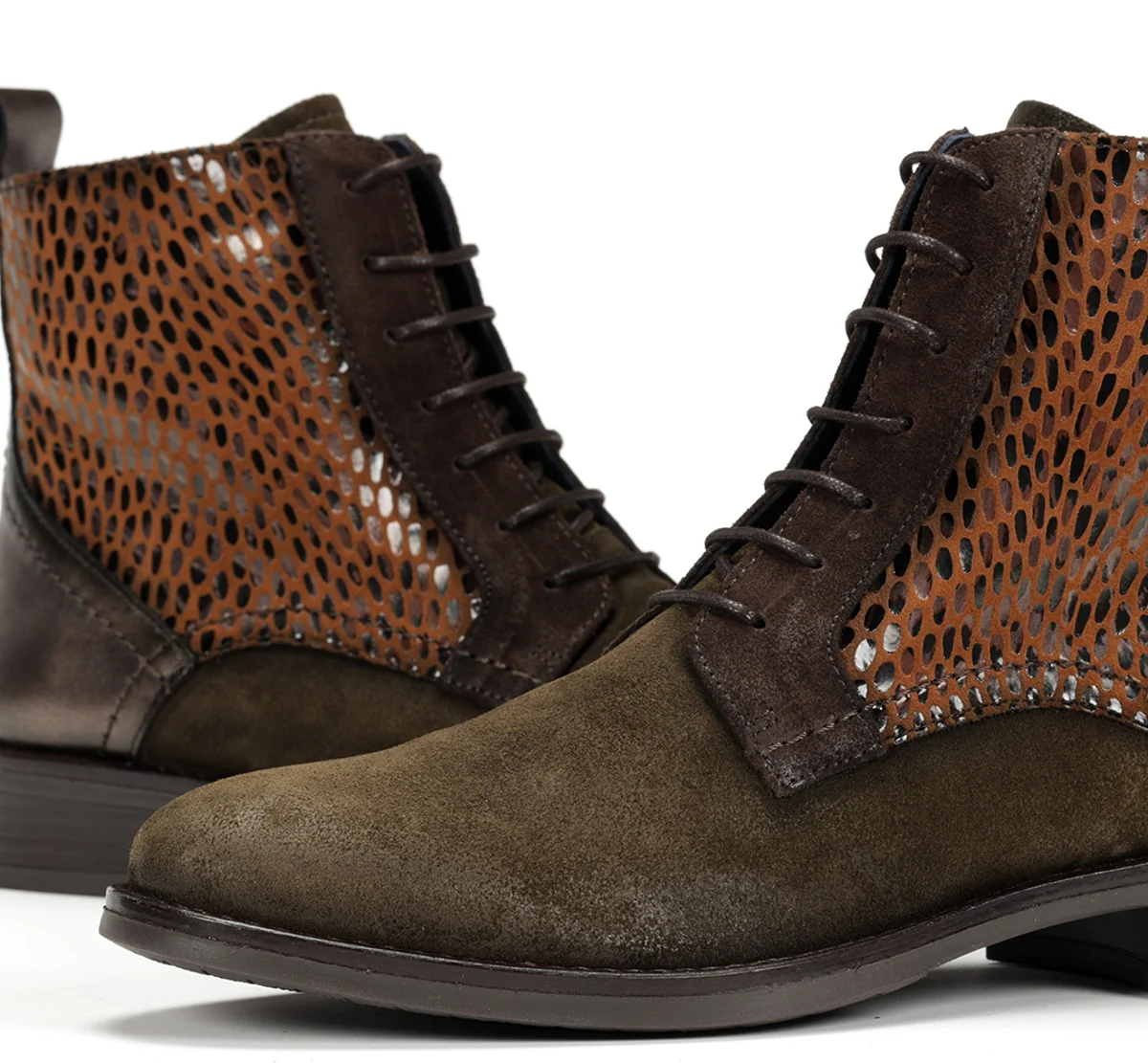 HARVARD D8709 Grüner Stiefeletten - Image 7