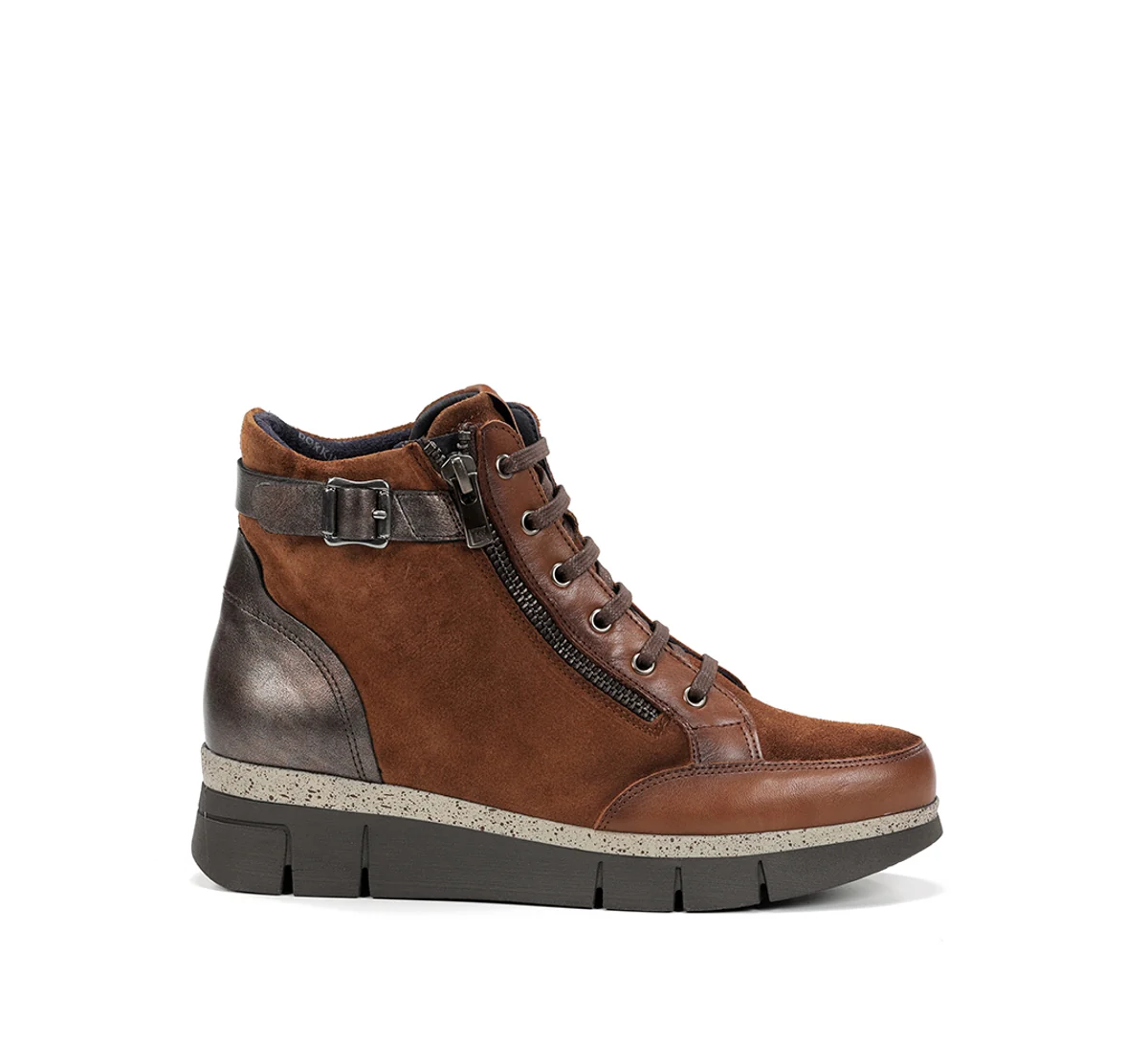 INDIA D9329 Brauner Stiefeletten
