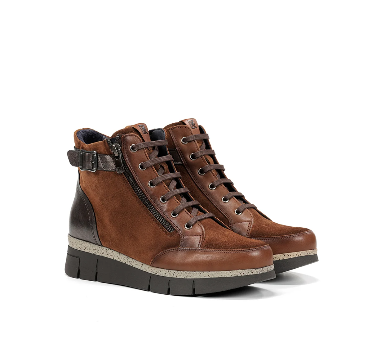 INDIA D9329 Brauner Stiefeletten - Image 2