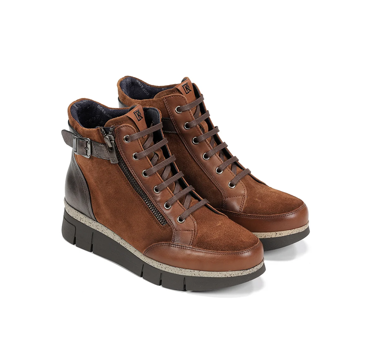 INDIA D9329 Brauner Stiefeletten - Image 4
