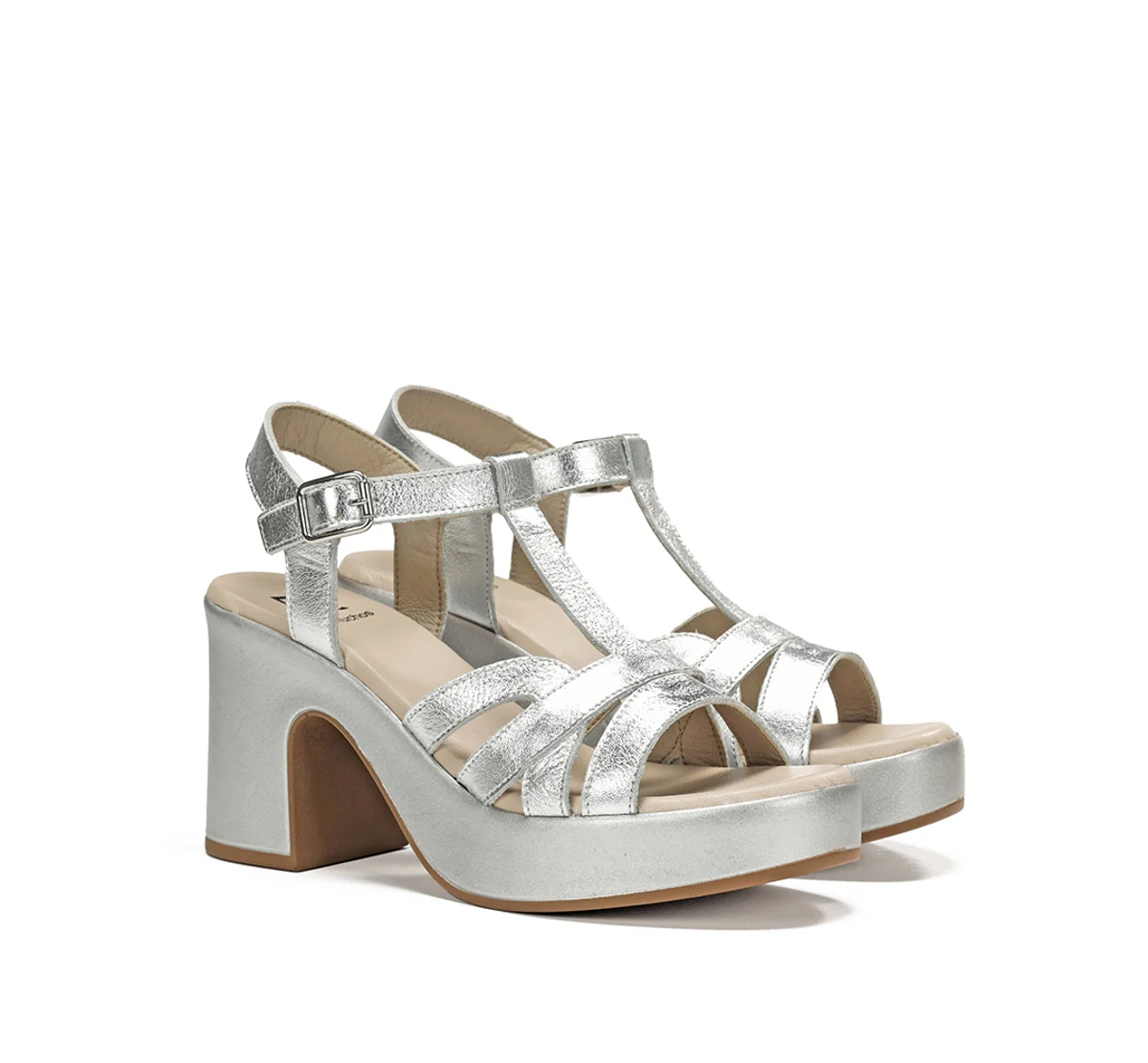 JESSY D9276 Silberne Sandale - Image 2