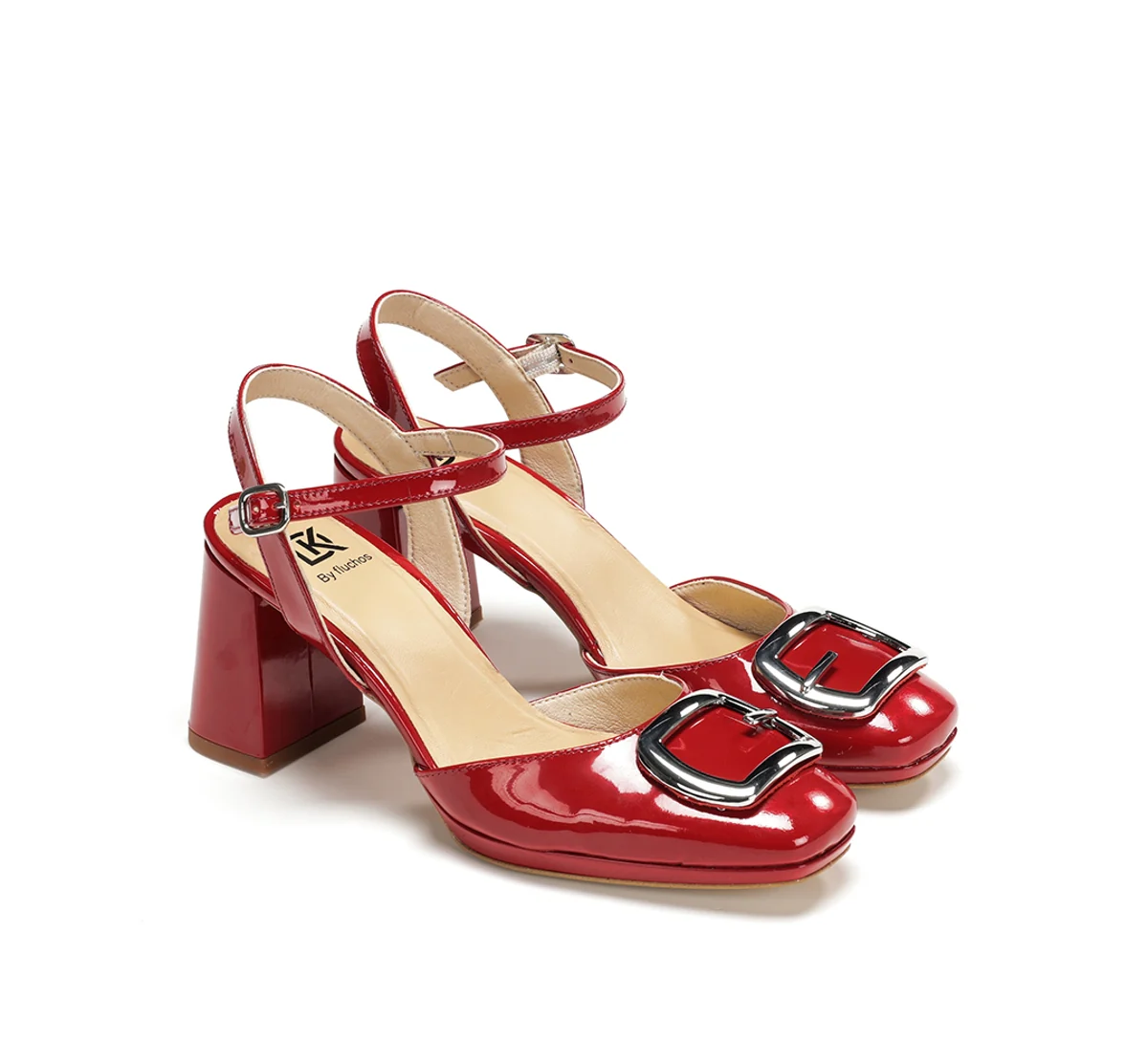 KARLA D9264 Roter Sandale - Image 4