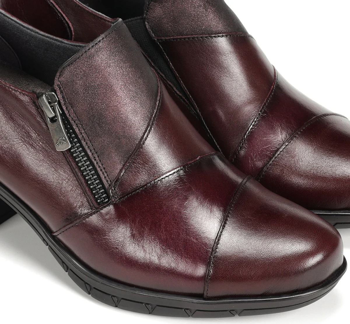 NYDIA F1802 Burgunderfarbe Slip On - Image 5