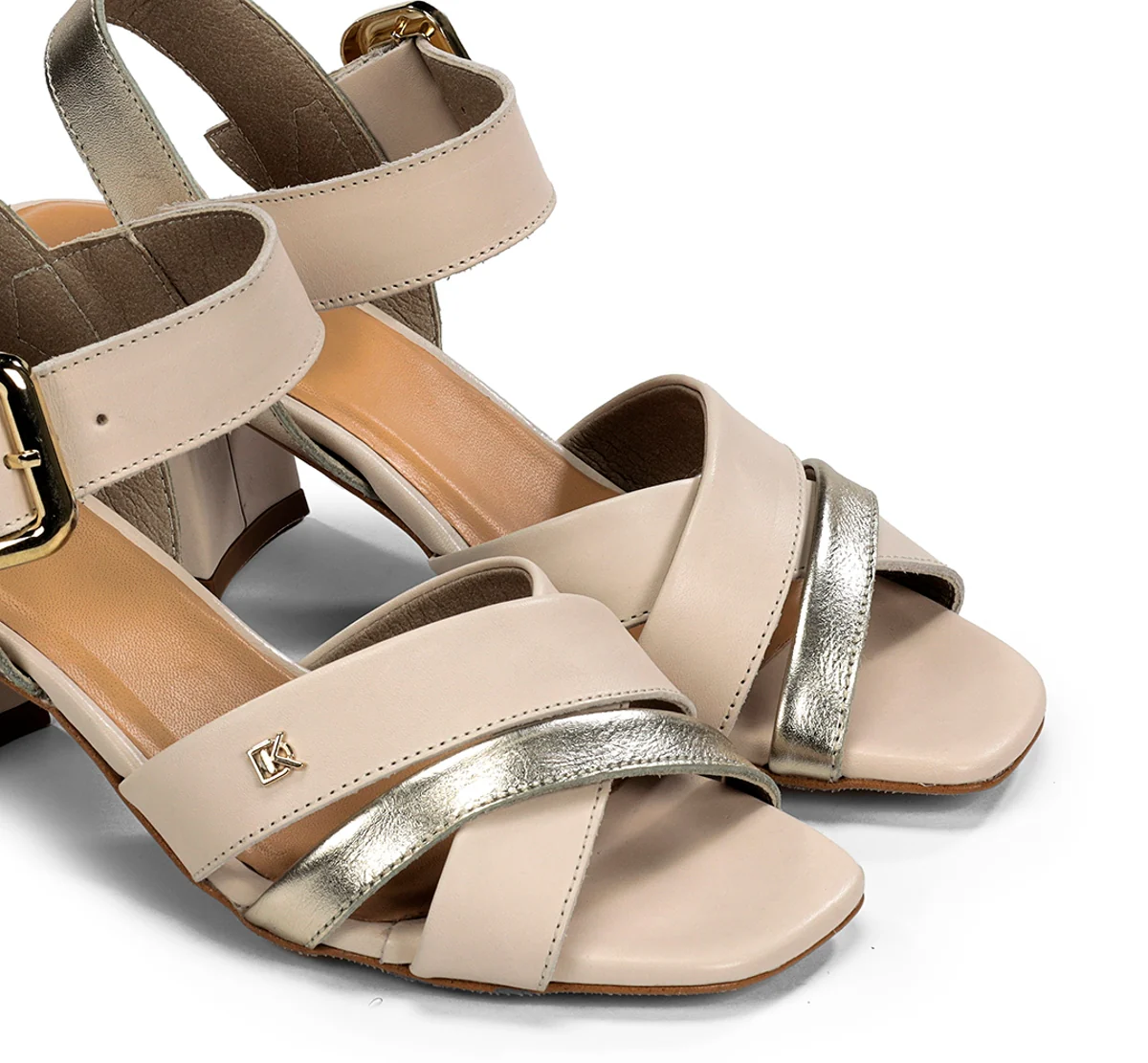 LARUS D9461 Taupe Sandale - Image 6