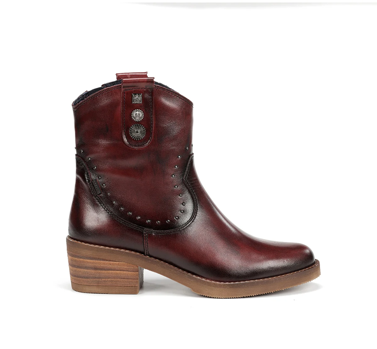 LAYLA D9549 Burgunderfarbe Stiefeletten