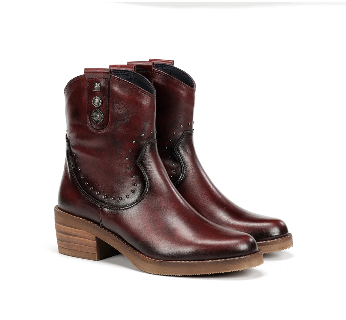 LAYLA D9549 Burgunderfarbe Stiefeletten - Image 2