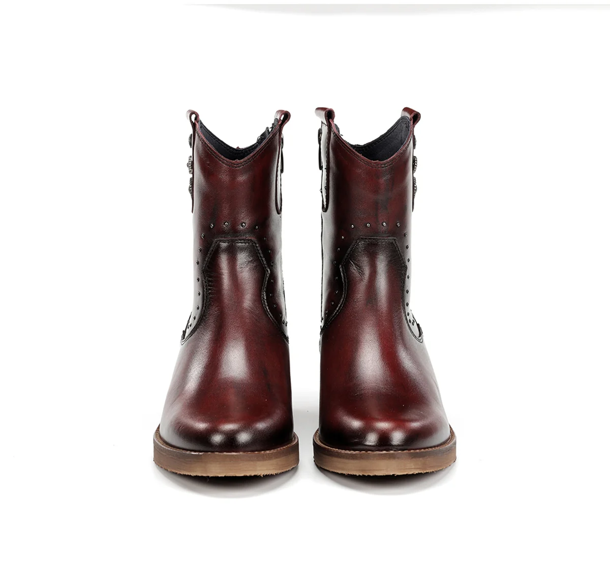 LAYLA D9549 Burgunderfarbe Stiefeletten - Image 3