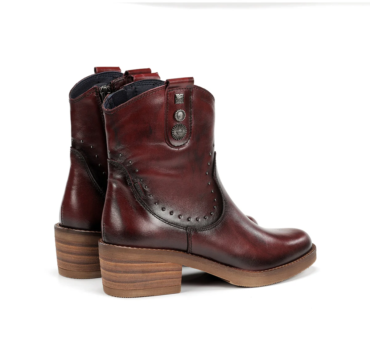 LAYLA D9549 Burgunderfarbe Stiefeletten - Image 4