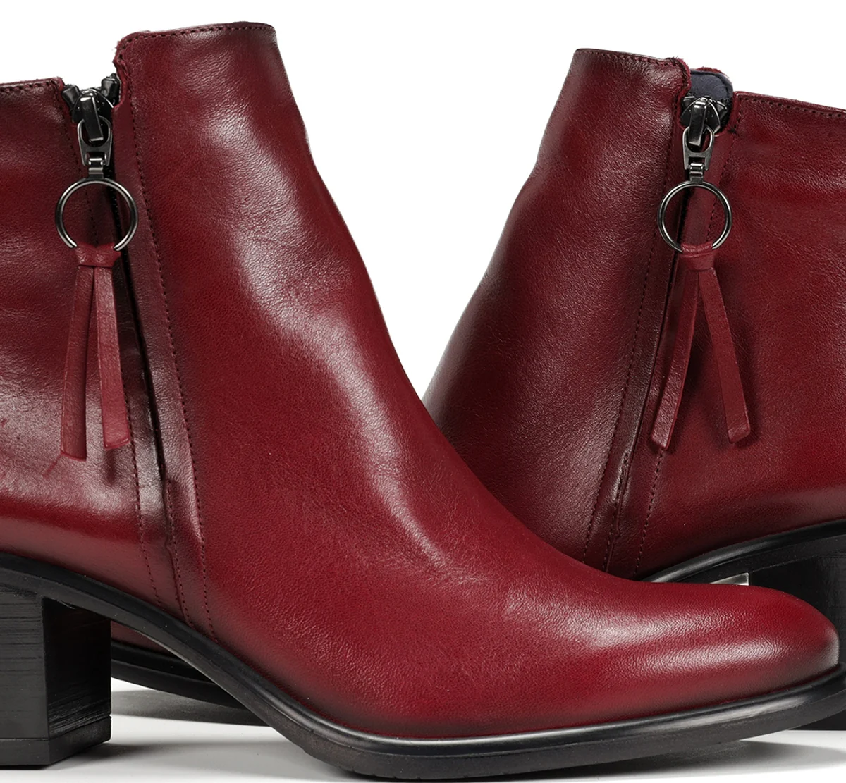 LEXI D8606 Burgunderfarbe Stiefeletten - Image 7
