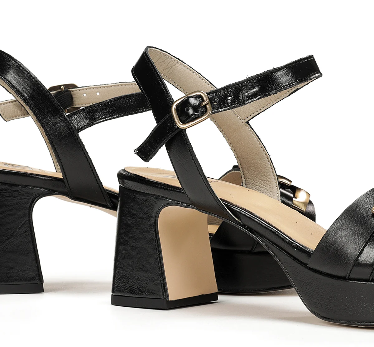 LYRA D9253 Schwarze Sandale - Image 7
