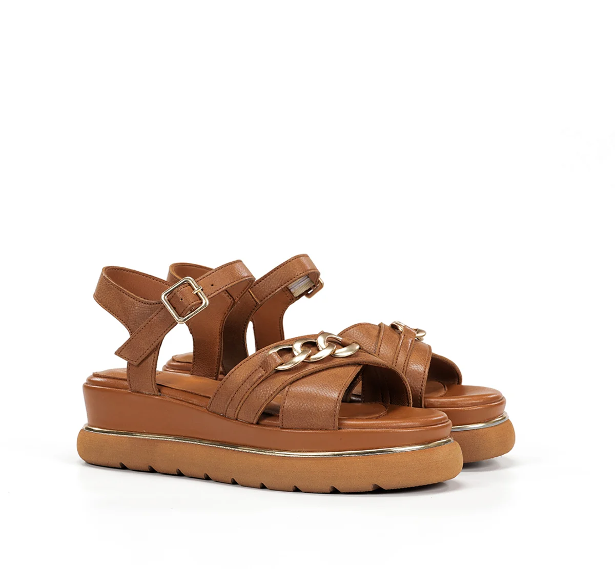 NIKA D9527 Brauner Sandale - Image 2