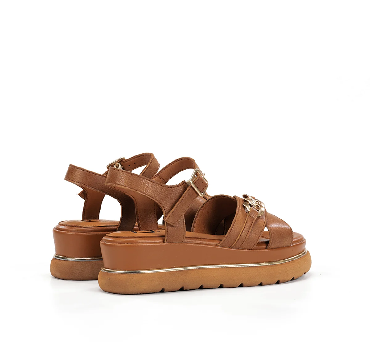 NIKA D9527 Brauner Sandale - Image 3