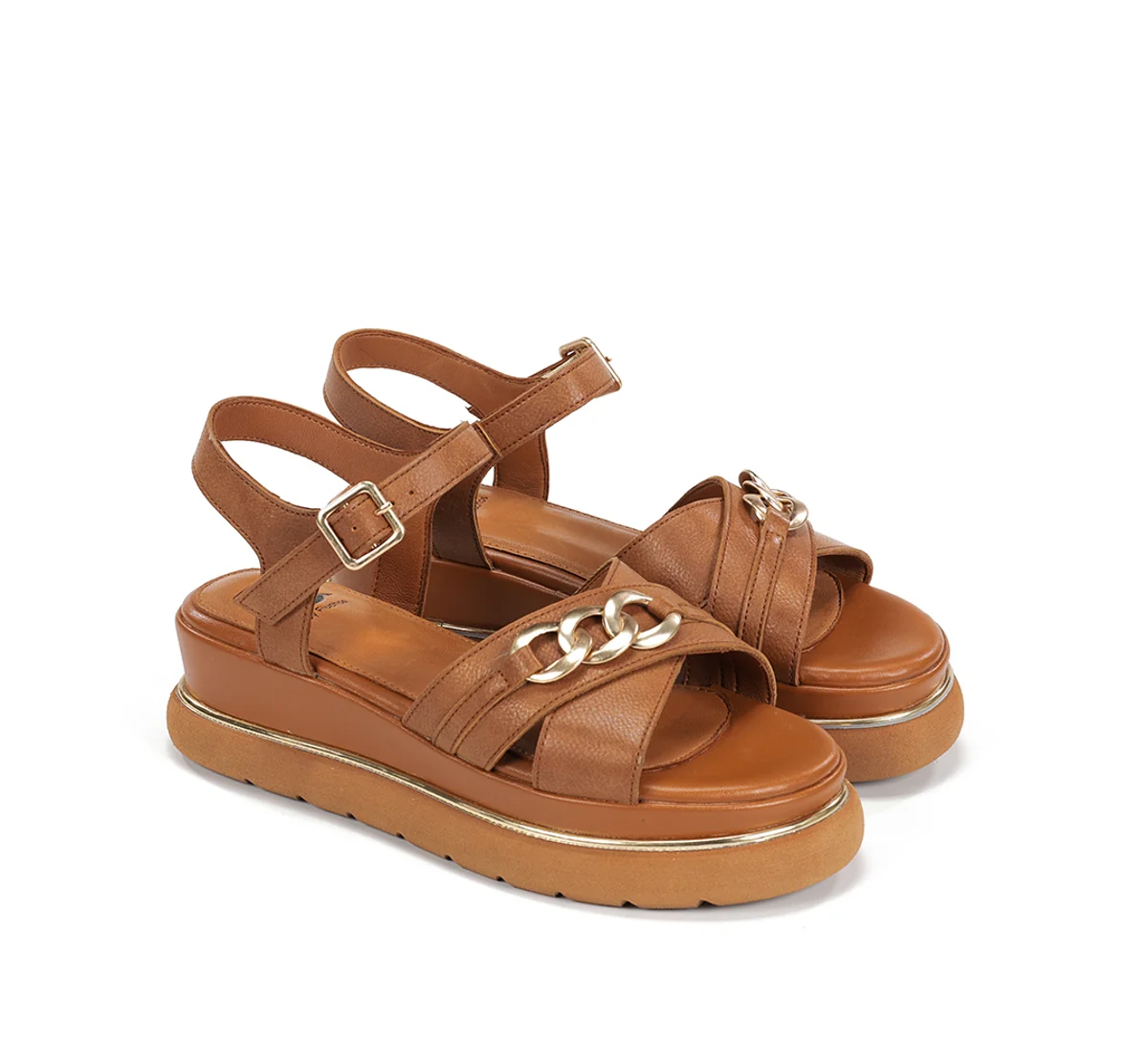 NIKA D9527 Brauner Sandale - Image 4
