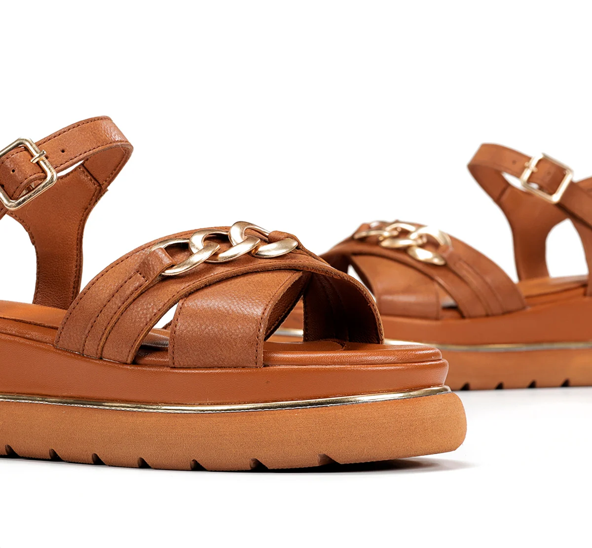 NIKA D9527 Brauner Sandale - Image 7