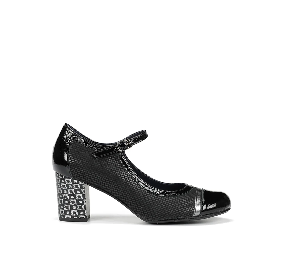 RODIN D8669 Schwarze Stidefeletten