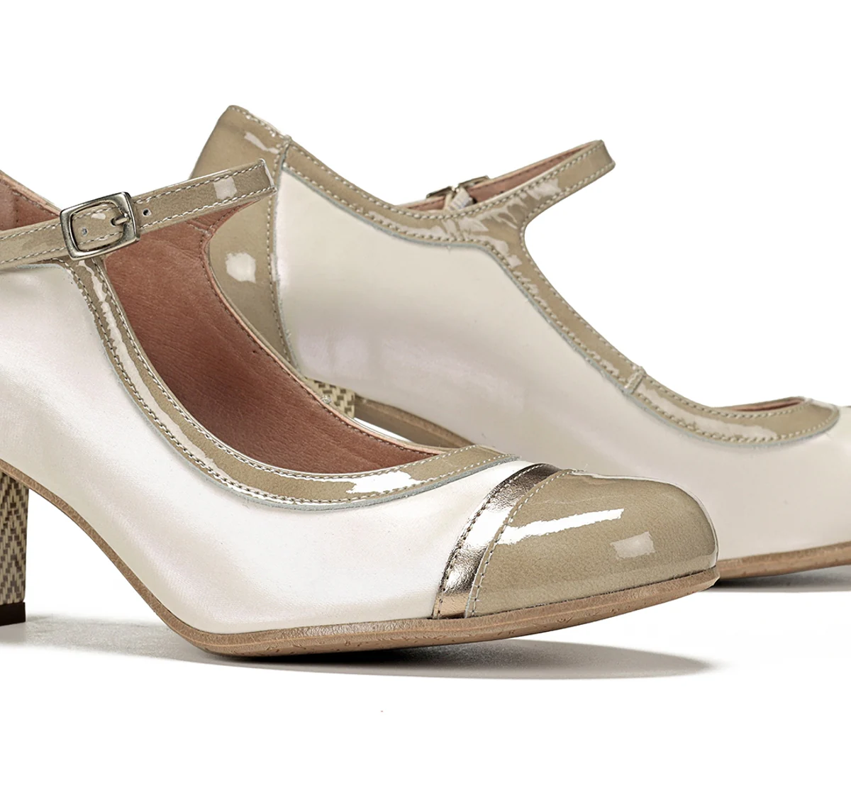 RODIN D9092 Weißer Heeled-Schuh - Image 7
