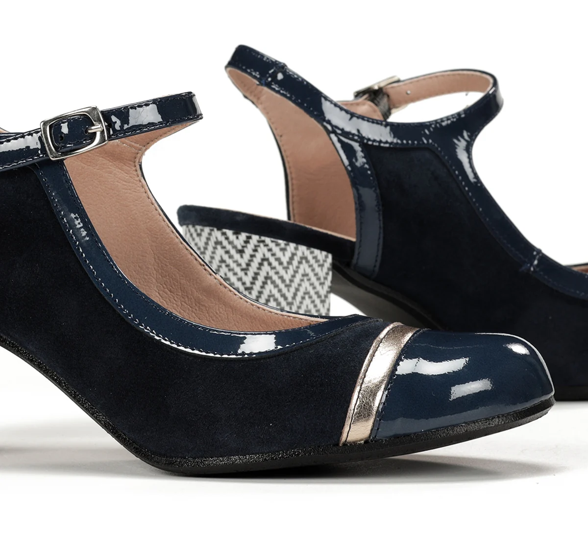 RODIN D9093 Blauer Heeled-Schuh - Image 7