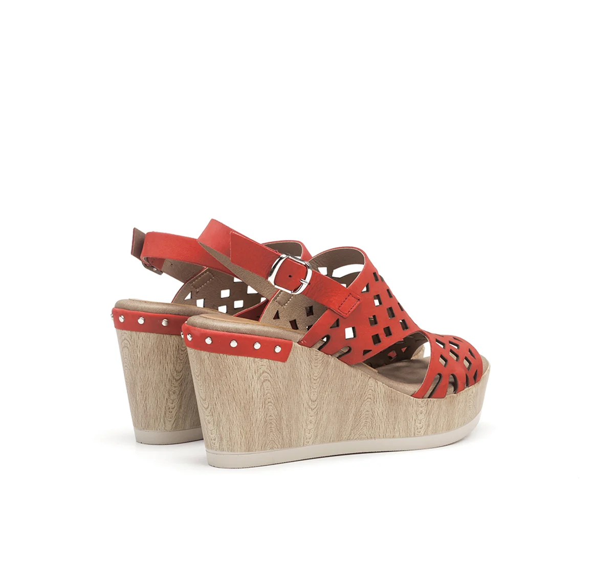 SALMA D7756 Roter Sandale - Image 3