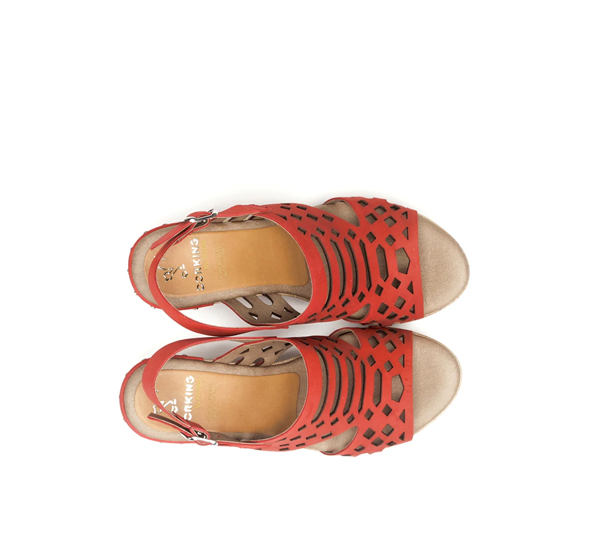 SALMA D7756 Roter Sandale - Image 5