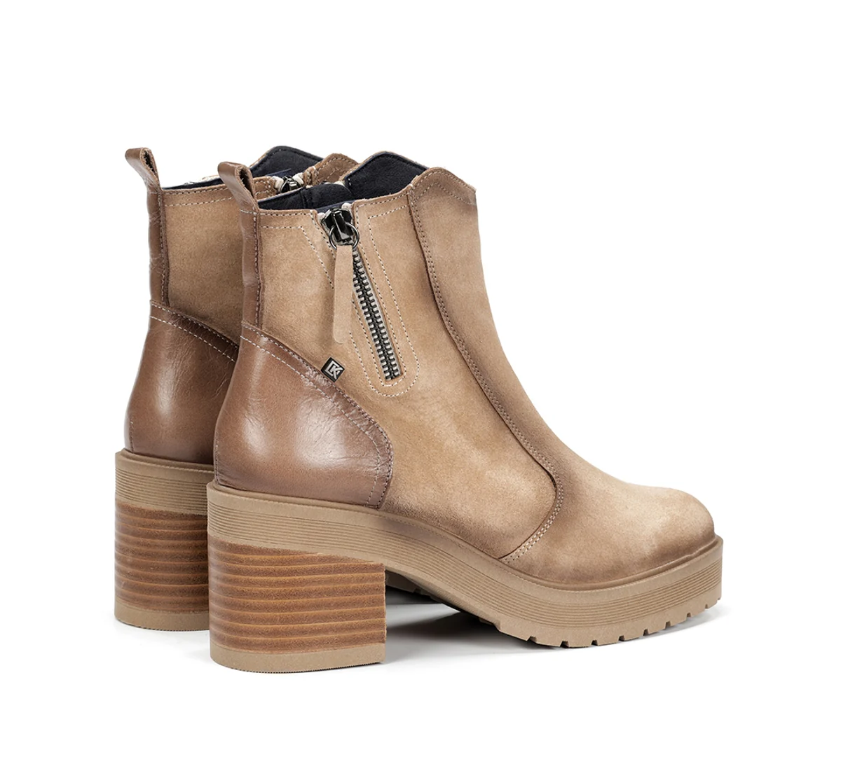 SARAH D9353 Taupe Stiefeletten - Image 3