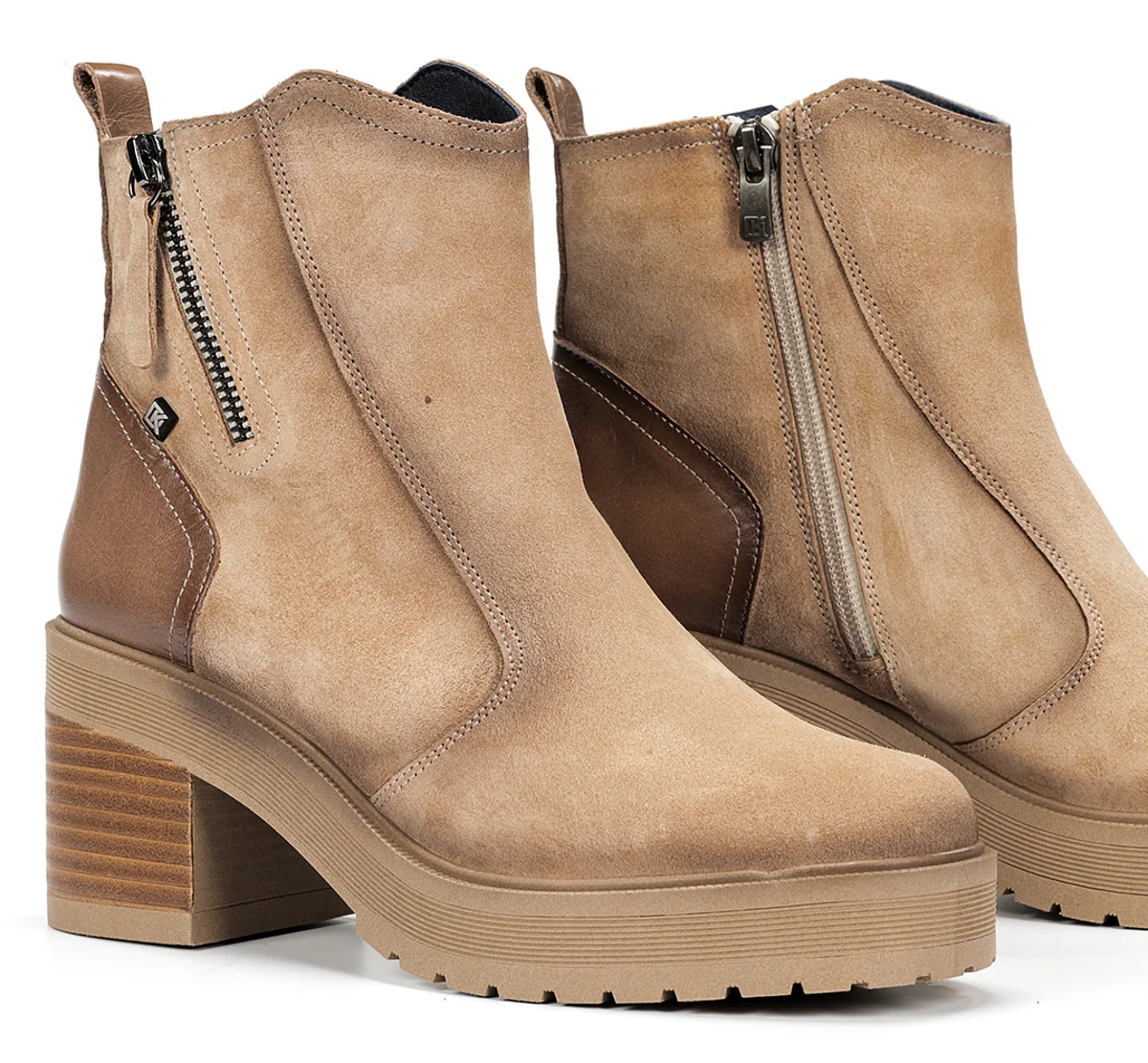 SARAH D9353 Taupe Stiefeletten - Image 7