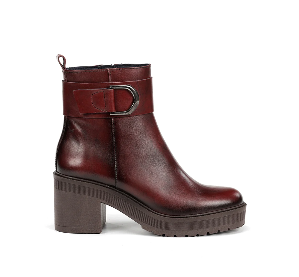 SARAH D9573 Burgunderfarbe Stidefeletten