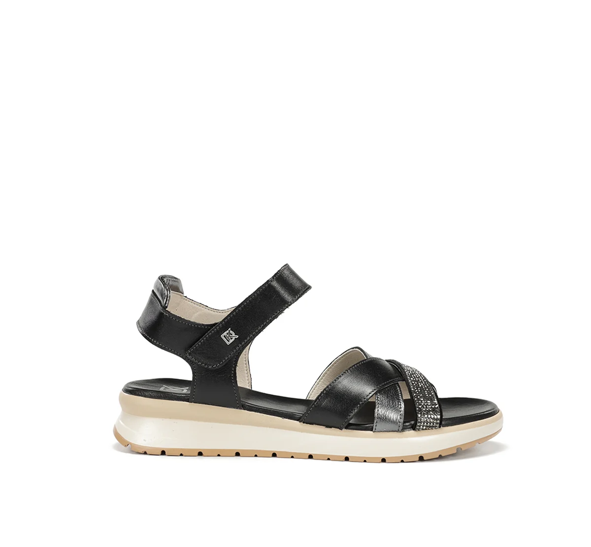 TER D9728 Schwarze Sandale